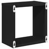 vidaXL W&uuml;rfelregale 2 Stk. Schwarz 26x15x26 cm