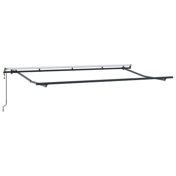 vidaXL Einziehbare Markise Anthrazit 350 x 200 cm Stoff