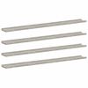 vidaXL Wandregale 4 Stk. Betongrau 115x9x3 cm