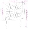 vidaXL Kopfteil mit Ohren Hellgrau 93x23x118/128 cm Samt