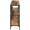 vidaXL Konsolentisch mit Regal Altholz 180 x 30 x 75 cm Holzwerkstoff