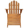 vidaXL Adirondack-Gartenstuhl mit Fu&szlig;st&uuml;tze Massivholz Teak