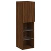 vidaXL TV-Schrank mit LED-Leuchten Braun Eichen-Optik 30,5x30x102 cm