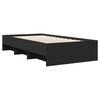 vidaXL Bettgestell Schwarz 100x200 cm Holzwerkstoff