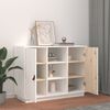 vidaXL Sideboard Wei&szlig; 100x40x75 cm Massivholz Kiefer