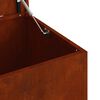 vidaXL Au&szlig;enlagerbox Rostig 80 x 50,5 x 50 cm Stahl