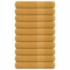 vidaXL Handt&uuml;cher FROGN 10 Stk. Gold 100x200 cm 360 g/m&sup2;