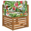 vidaXL Sofakissen f&uuml;r drau&szlig;en 3 pcs Bunt Polyester
