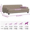 vidaXL Hundebett Cappuccino-Braun 90x53x30 cm Kunstleder