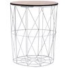 vidaXL Couchtisch Wei&szlig; &Oslash; 47 cm