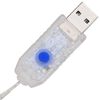 vidaXL Kranz mit 60 LEDs Blau 76 x 8,5 x 76 cm Acryl