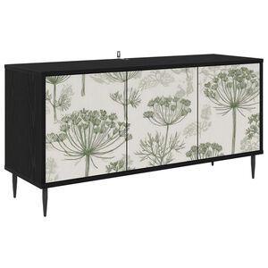 vidaXL TV-Schrank GOTHA 102 x 33 x 51 cm Schwarz Eichen-Optik