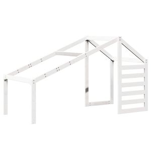 vidaXL Dach f&uuml;r Kinderbett Wei&szlig; 198x87x113 cm Massivholz Kiefer
