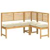 vidaXL Kissen 6 pcs Creme 40 x 40 x 8 cm Oxford-Stoff