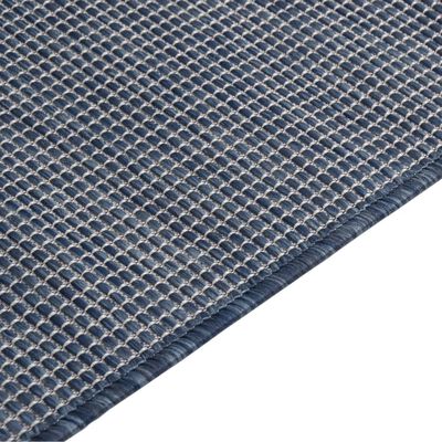 vidaXL Outdoor-Teppich Flachgewebe 120x170 cm Blau