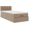 vidaXL Ottoman-Bett mit Matratzen & LEDs 100x200cm Kunstleder