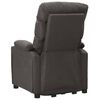 vidaXL Massagesessel mit Aufstehhilfe Dunkelgrau Stoff