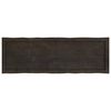 vidaXL Tischplatte 120x40x(2-6) cm Massivholz Behandelt Baumkante