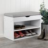HI Schuhbank mit Bankauflage 60&times;30&times;45 cm