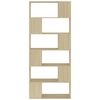 vidaXL B&uuml;cherregal Raumteiler Sonoma-Eiche 80x24x186 cm Holzwerkstoff