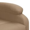 vidaXL Massagesessel mit Aufstehhilfe Cappuccino-Braun Kunstleder