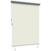 vidaXL Outdoor Rollo Gestreift Verstellbar Creme 200 x 250 cm Stoff