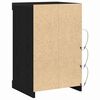 vidaXL LED-Sideboard Schwarz Eichen-Optik 41 x 37 x 67 cm