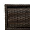 vidaXL Gartenschrank Braun 55x59x69 cm Poly Rattan