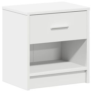 vidaXL Nachttisch mit Schublade Wei&szlig; 39x28x41 cm