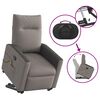 vidaXL Massagesessel mit Aufstehhilfe Taupe Stoff