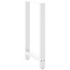 vidaXL Bartischbeine Wei&szlig; 2 Stk. 60x(100-101) cm Stahl
