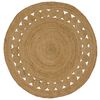 vidaXL Bereichsteppiche Natur &Oslash; 120 cm Jute