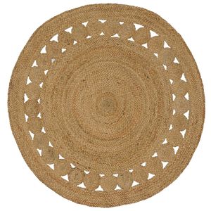 vidaXL Bereichsteppiche Natur &Oslash; 120 cm Jute