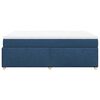 vidaXL Boxspringbett mit Matratze Blau 160x200 cm Stoff
