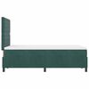 vidaXL LED Boxspringbett mit Matratze Dunkelgr&uuml;n 120 x 190 cm Stoff
