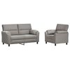 vidaXL Sofa-Set 2 pcs Hellgrau Samt