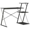 vidaXL Schreibtisch mit Regal Schwarz 116&times;50&times;93 cm