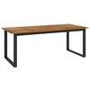 vidaXL Gartentisch mit Beinen in U-Form 200x90x75 cm Massivholz Akazie