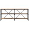vidaXL Konsolentisch mit Regal Altholz 180 x 30 x 75 cm Holzwerkstoff