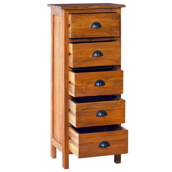 vidaXL Sideboard 45x35x110 cm Teak Massivholz