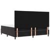 vidaXL Boxspringbett mit Matratze Schwarz 200 x 200 cm Samt