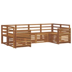 vidaXL Ecksofa Set 6 pcs Natur