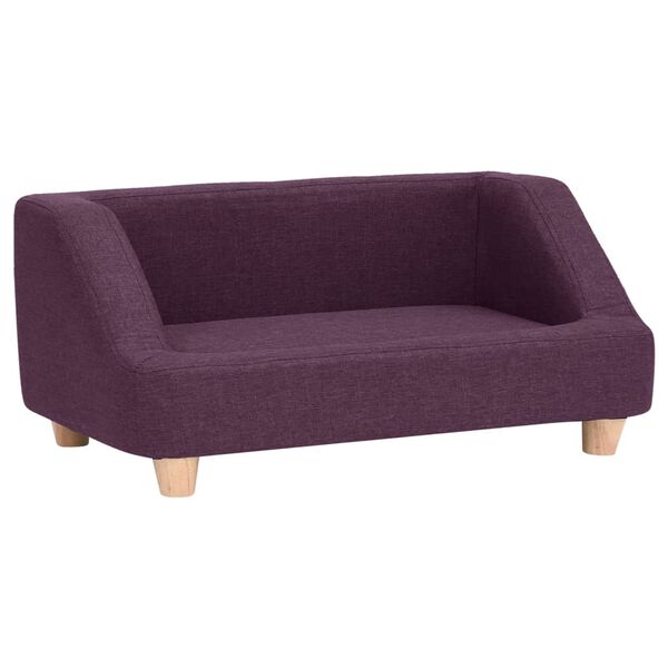 vidaXL Hundesofa Burgunderrot 95x63x39 cm Leinen