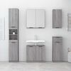 vidaXL Badschrank Grau Sonoma 64,5x33,5x59 cm Holzwerkstoff