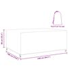 vidaXL M&ouml;belbezug Uni Schwarz 240 x 190 x 90 cm 600D