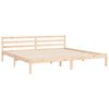 vidaXL Massivholzbett mit Kopfteil 200x200 cm