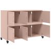 vidaXL Sideboard Rosa 100,5x39x72 cm Stahl