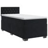 vidaXL Boxspringbett mit Matratze Schwarz 80 x 200 cm Samt