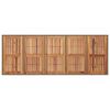 vidaXL Garten Essgruppe 11 pcs Grau und Braun Poly-Rattan