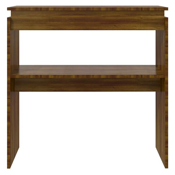 vidaXL Konsolentisch Braun Eichen-Optik 80x30x80 cm Holzwerkstoff